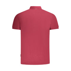 Napapijri Red Cotton Men Polo Shirt -   -  Napapijri.