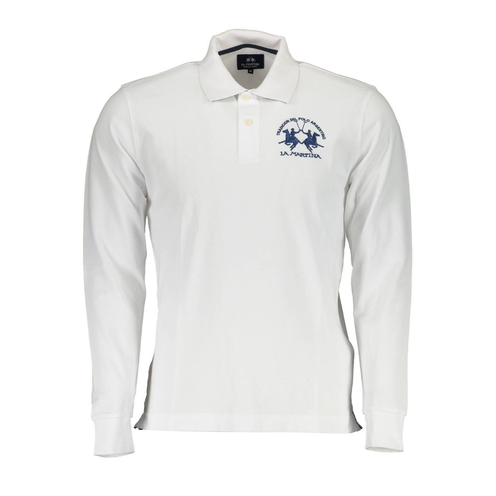 La Martina Elegant Long-Sleeved Polo with Contrast Detailing -   -  La Martina.