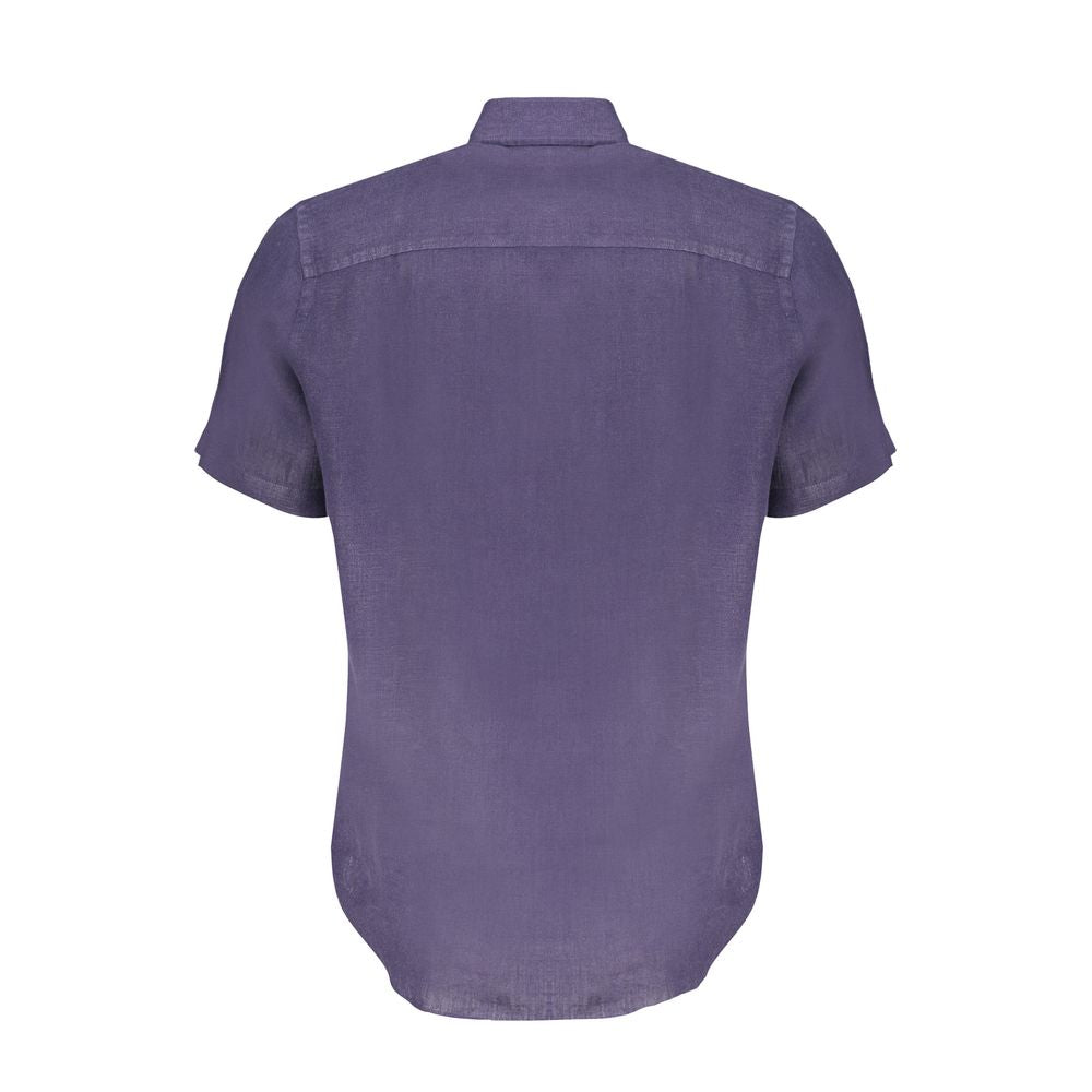 North Sails Blue Linen Shirt -   -  North Sails.