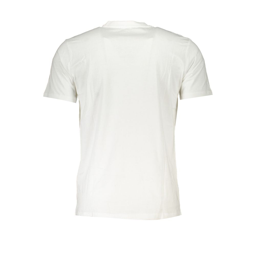 Cavalli Class White Cotton T-Shirt -   -  Cavalli Class.