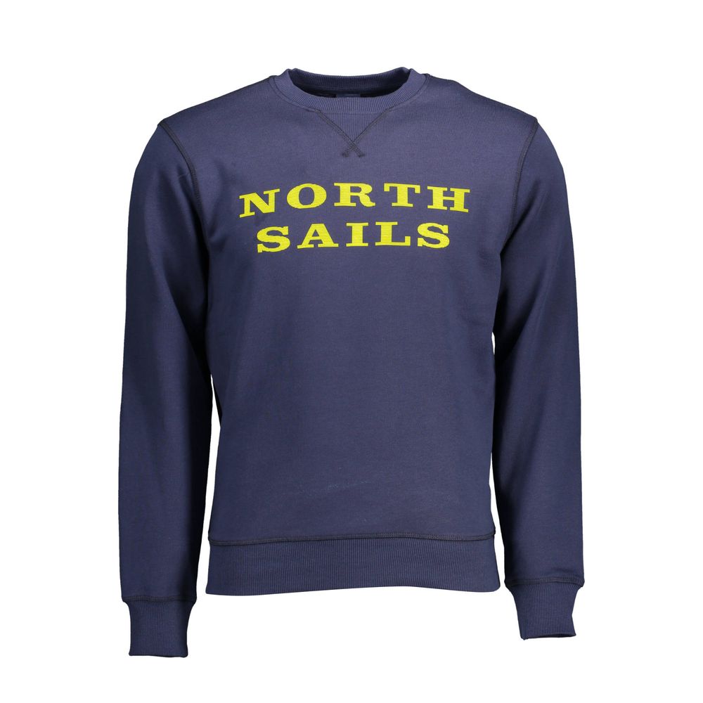 North Sails Blue Cotton Men Sweater -   -  North Sails.