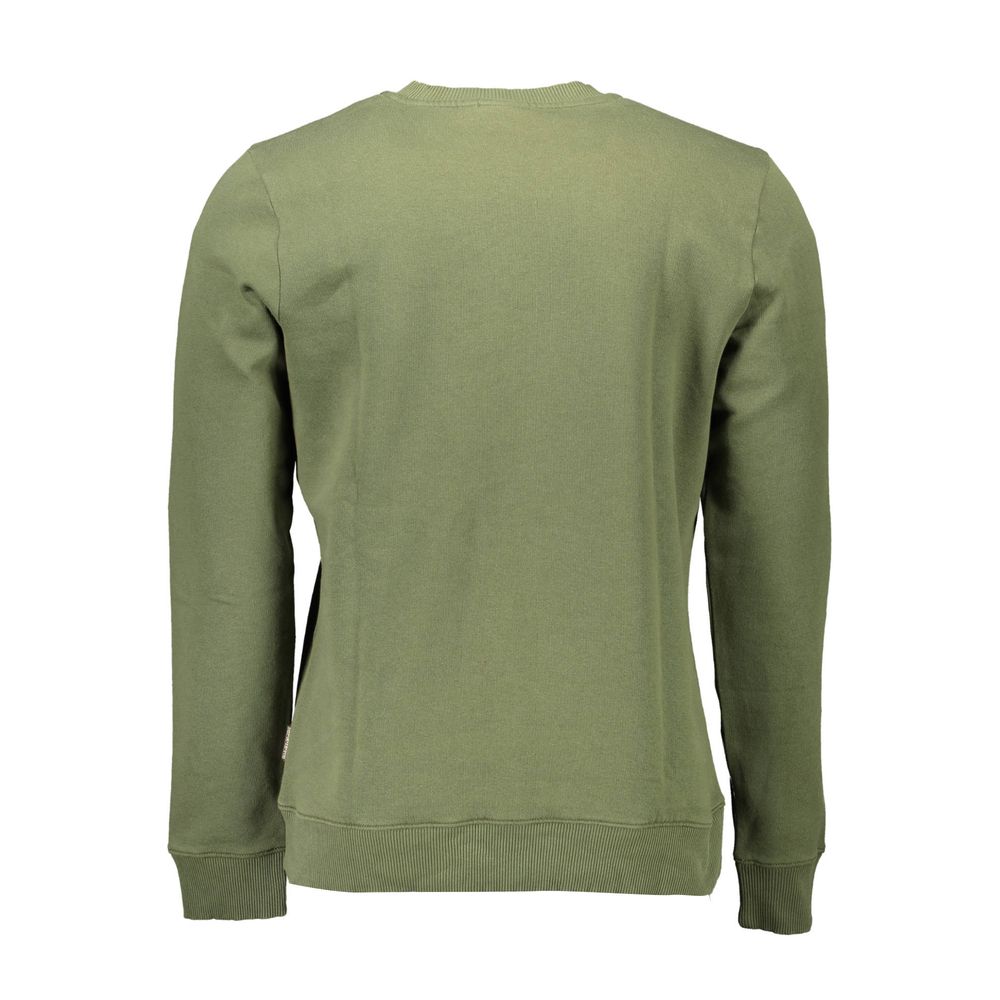 Napapijri Green Cotton Men Sweater -   -  Napapijri.
