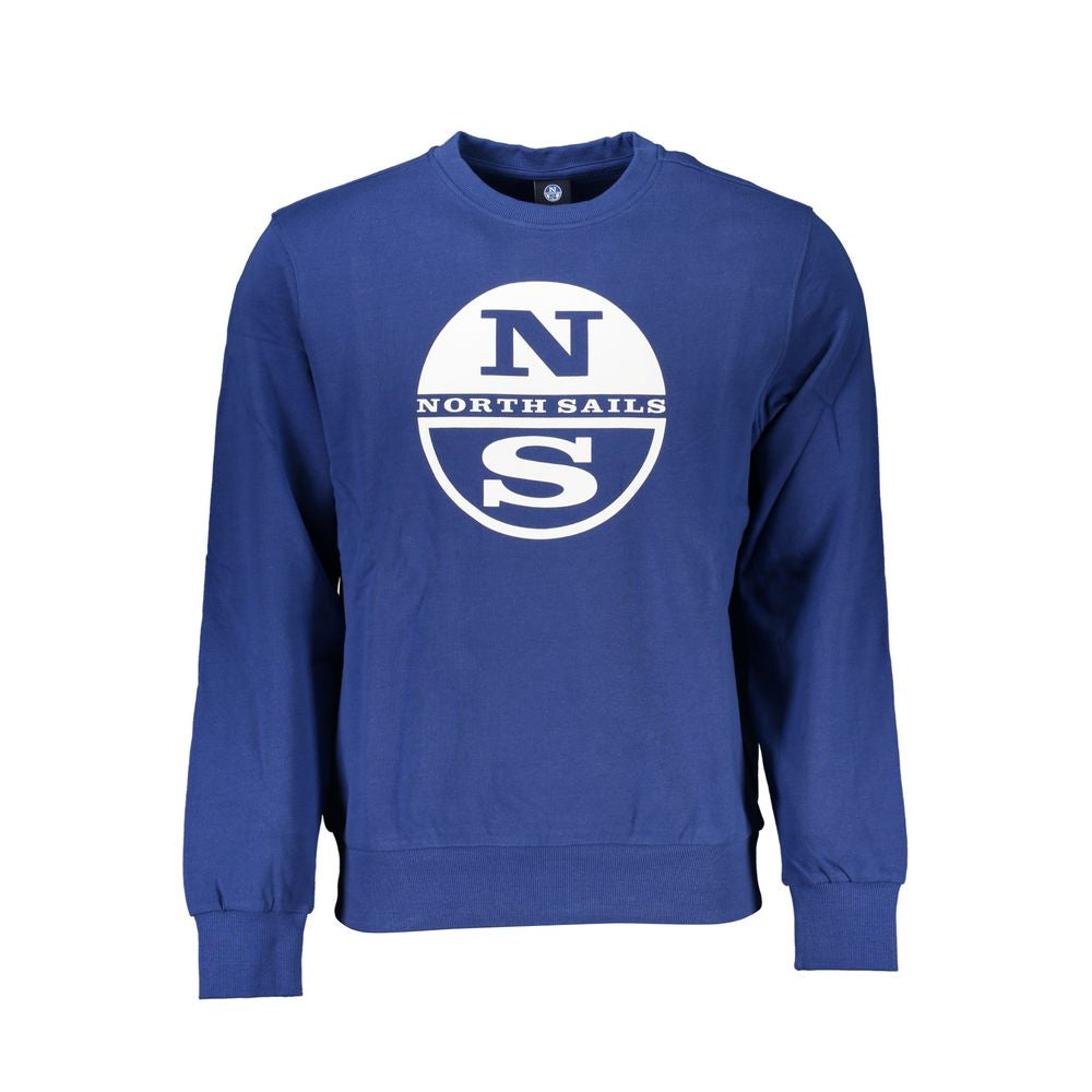 North Sails Blue Cotton Men Sweater -   -  North Sails.