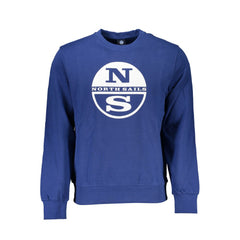 North Sails Blue Cotton Men Sweater -   -  North Sails.