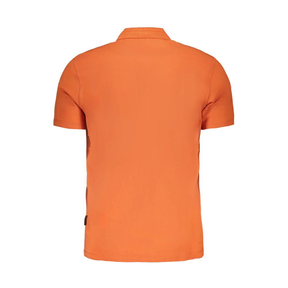 Napapijri Orange Cotton Polo Shirt -   -  Napapijri.