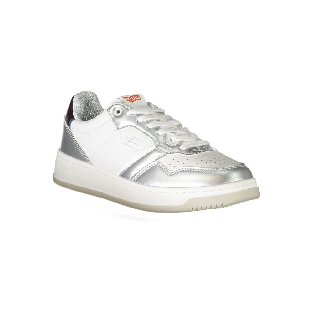 Gas White Polyester Sneaker -   -  Gas.