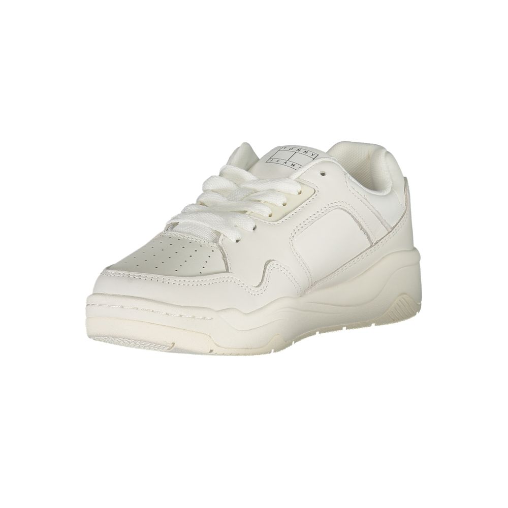 Tommy Hilfiger White Polyester Sneaker -   -  Tommy Hilfiger.