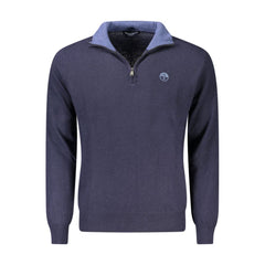 North Sails Blue Wool Men Sweater -   -  North Sails.