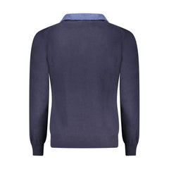 North Sails Blue Wool Men Sweater -   -  North Sails.
