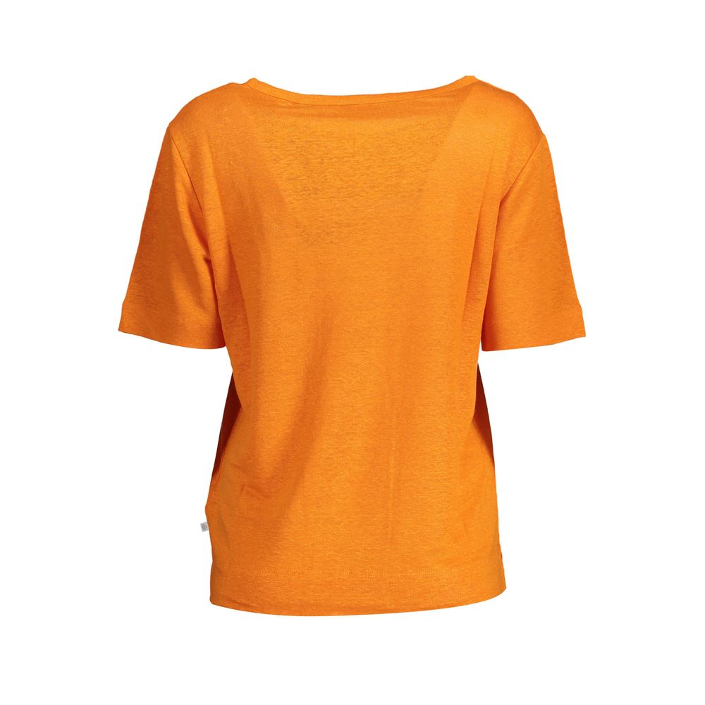 Gant Orange Linen Women Top -   -  Gant.