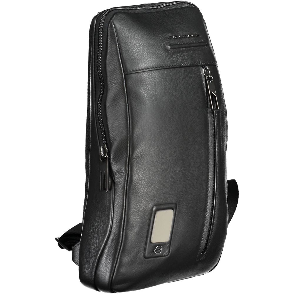 Piquadro Black Leather Men Shoulder Bag -  Shoulder Bag for Men -  Piquadro.