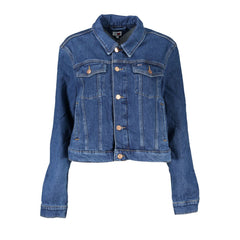 Tommy Hilfiger Blue Cotton Women Jacket -   -  Tommy Hilfiger.