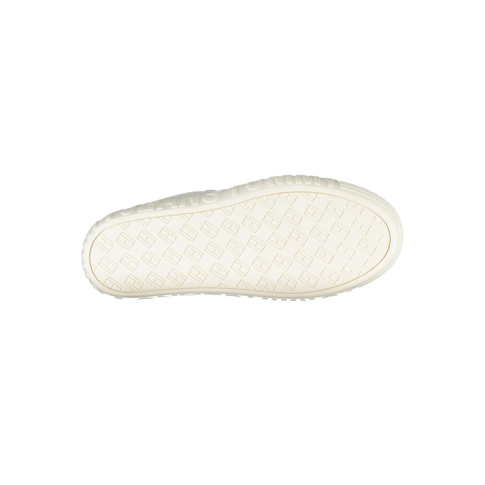 Tommy Hilfiger White Leather Women Sneaker -   -  Tommy Hilfiger.