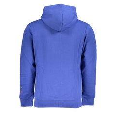 U.S. Grand Polo Chic Blue Hooded Fleece Sweatshirt with Embroidery -   -  U.S. Grand Polo.