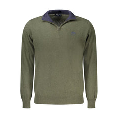 North Sails Green Wool Men Sweater -   -  North Sails.