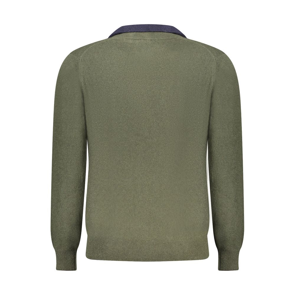 North Sails Green Wool Men Sweater -   -  North Sails.