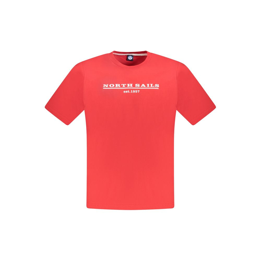 North Sails Red Cotton Men T-Shirt -   -  North Sails.