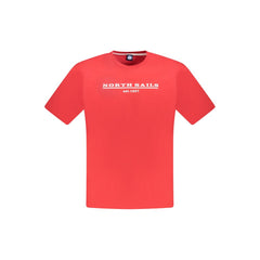 North Sails Red Cotton Men T-Shirt -   -  North Sails.