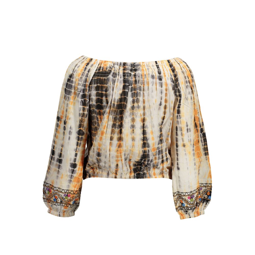 Desigual Beige Cotton Women T-Shirt -   -  Desigual.