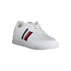 Tommy Hilfiger White Leather Men Sneaker -   -  Tommy Hilfiger.