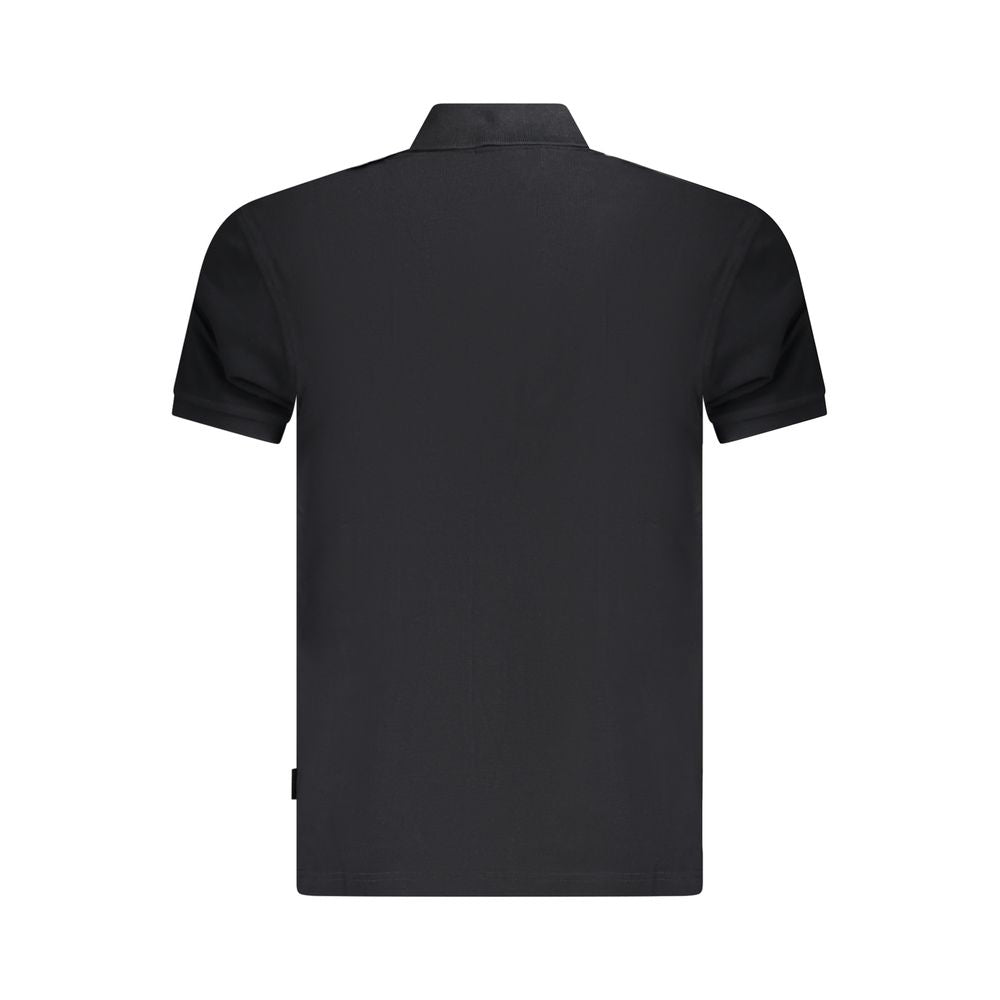 Napapijri Black Cotton Men Polo Shirt -   -  Napapijri.
