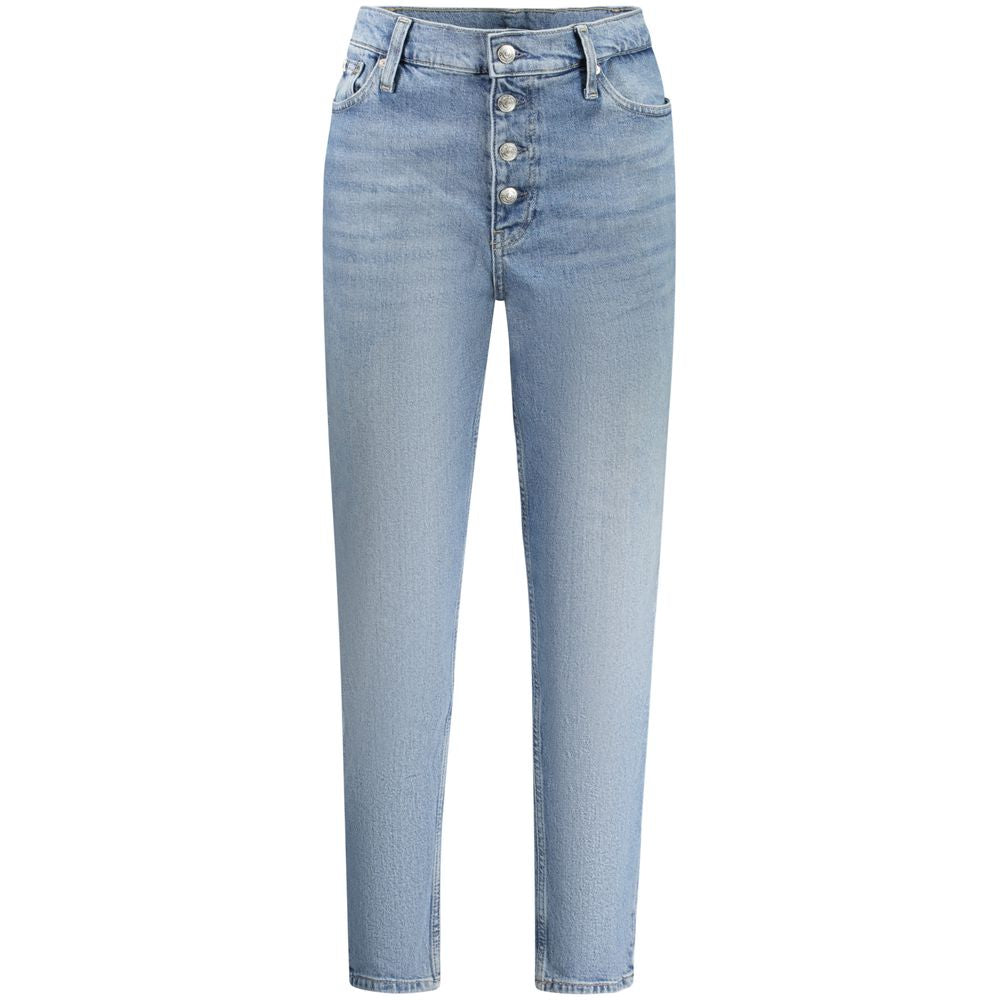 Calvin Klein - High-Rise Button-Fly Mom Jeans - Light Blue Calvin Klein
