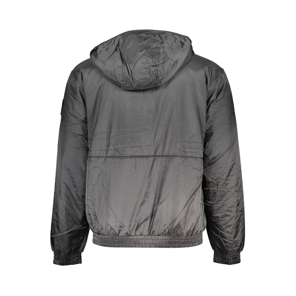 Calvin Klein Sleek Black Hooded Jacket with Contrast Detail -   -  Calvin Klein.