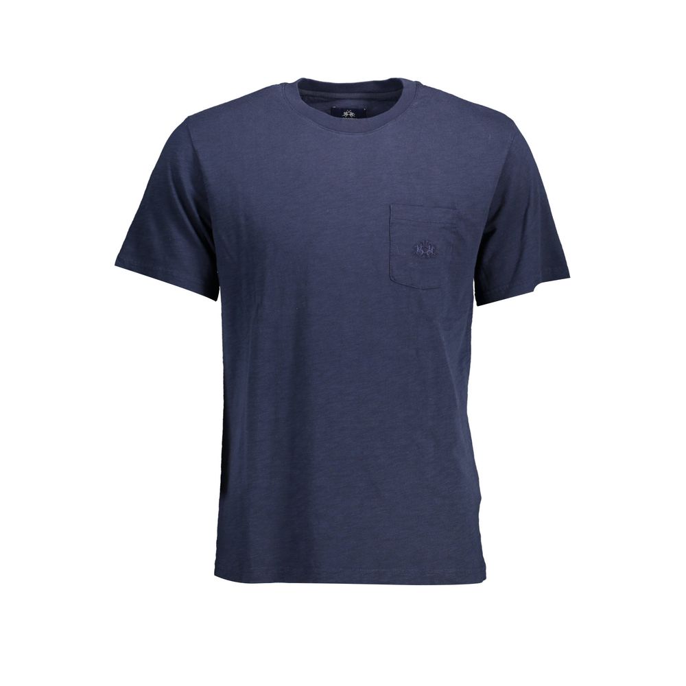 La Martina Blue Cotton Men T-Shirt -   -  La Martina.