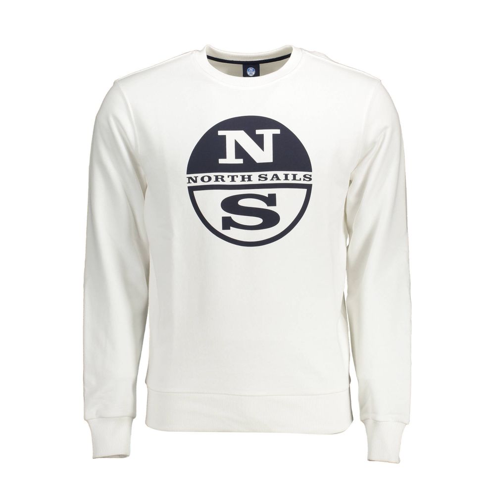 North Sails White Cotton Men Sweater -   -  North Sails.