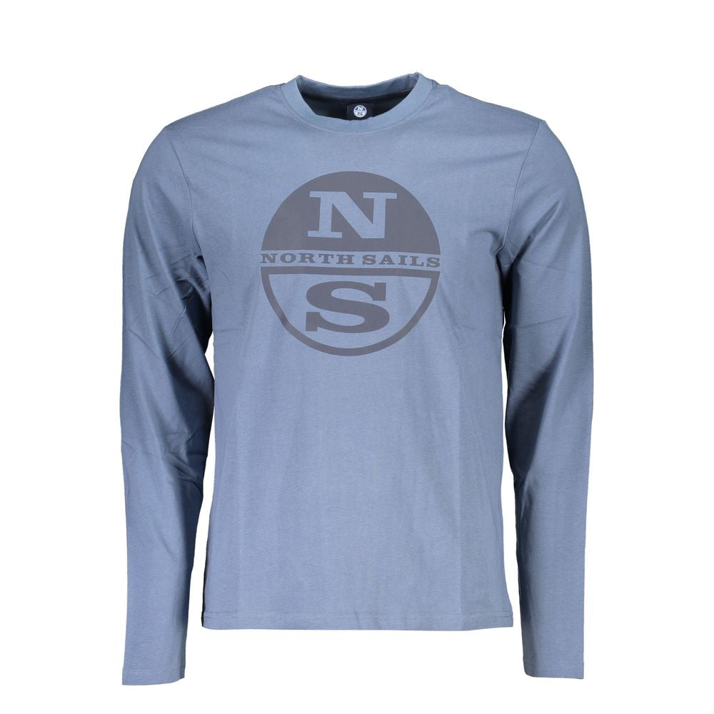 North Sails Blue Cotton T-Shirt -   -  North Sails.