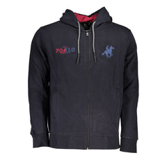 U.S. Grand Polo Chic Blue Hooded Fleece Sweatshirt -   -  U.S. Grand Polo.