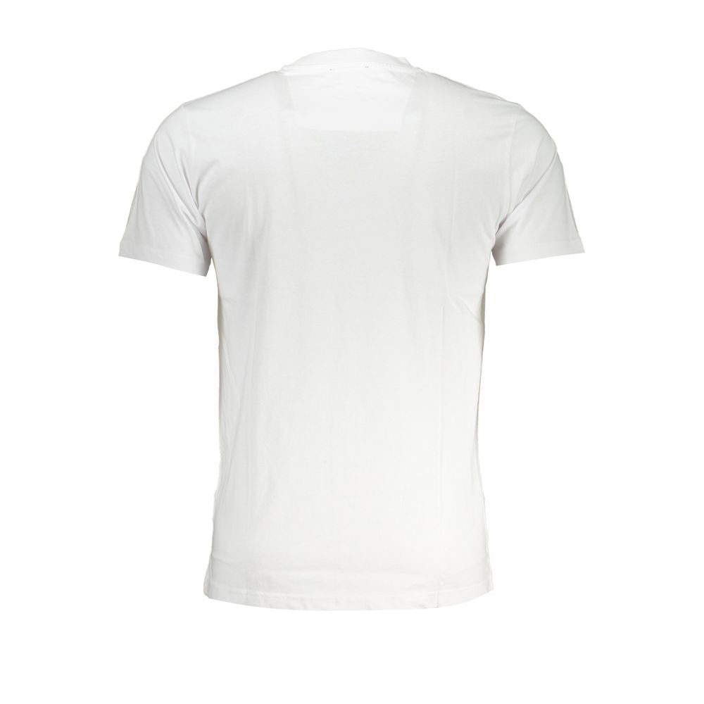 Cavalli Class White Cotton T-Shirt -   -  Cavalli Class.
