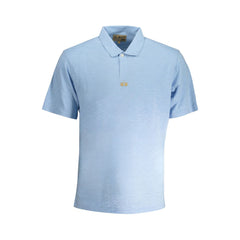La Martina Light Blue Cotton Men Polo Shirt -   -  La Martina.