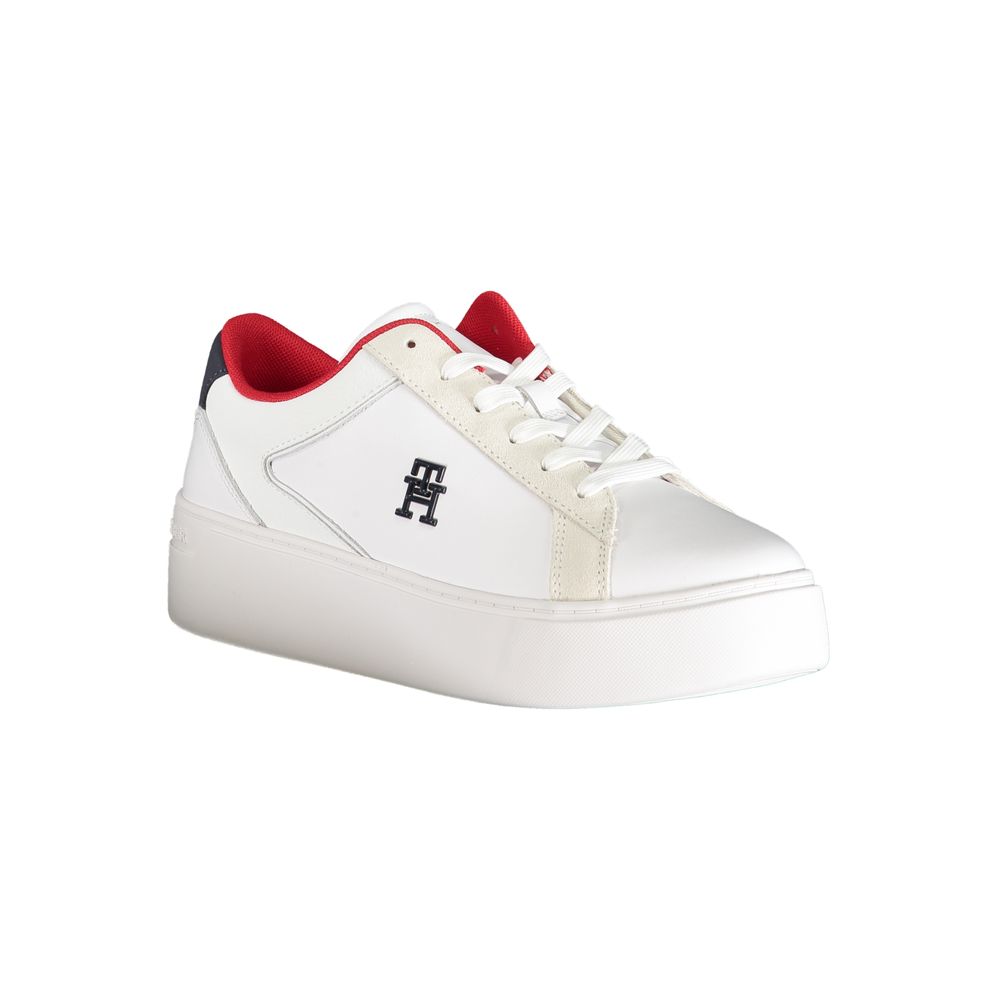 Tommy Hilfiger White Polyester Sneaker -   -  Tommy Hilfiger.