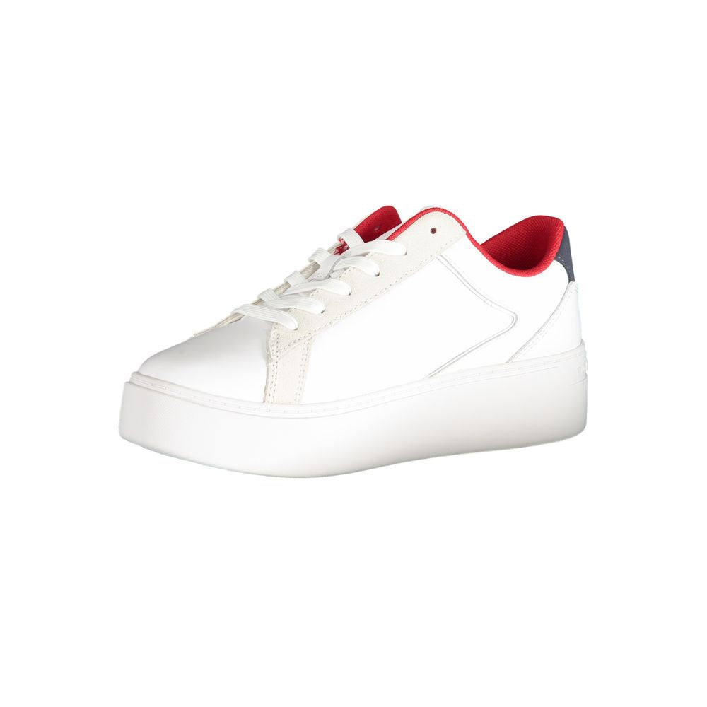 Tommy Hilfiger White Polyester Sneaker -   -  Tommy Hilfiger.