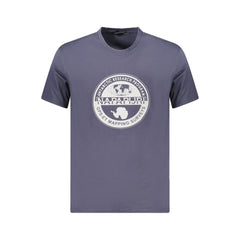 Napapijri Blue Cotton Men T-Shirt -   -  Napapijri.