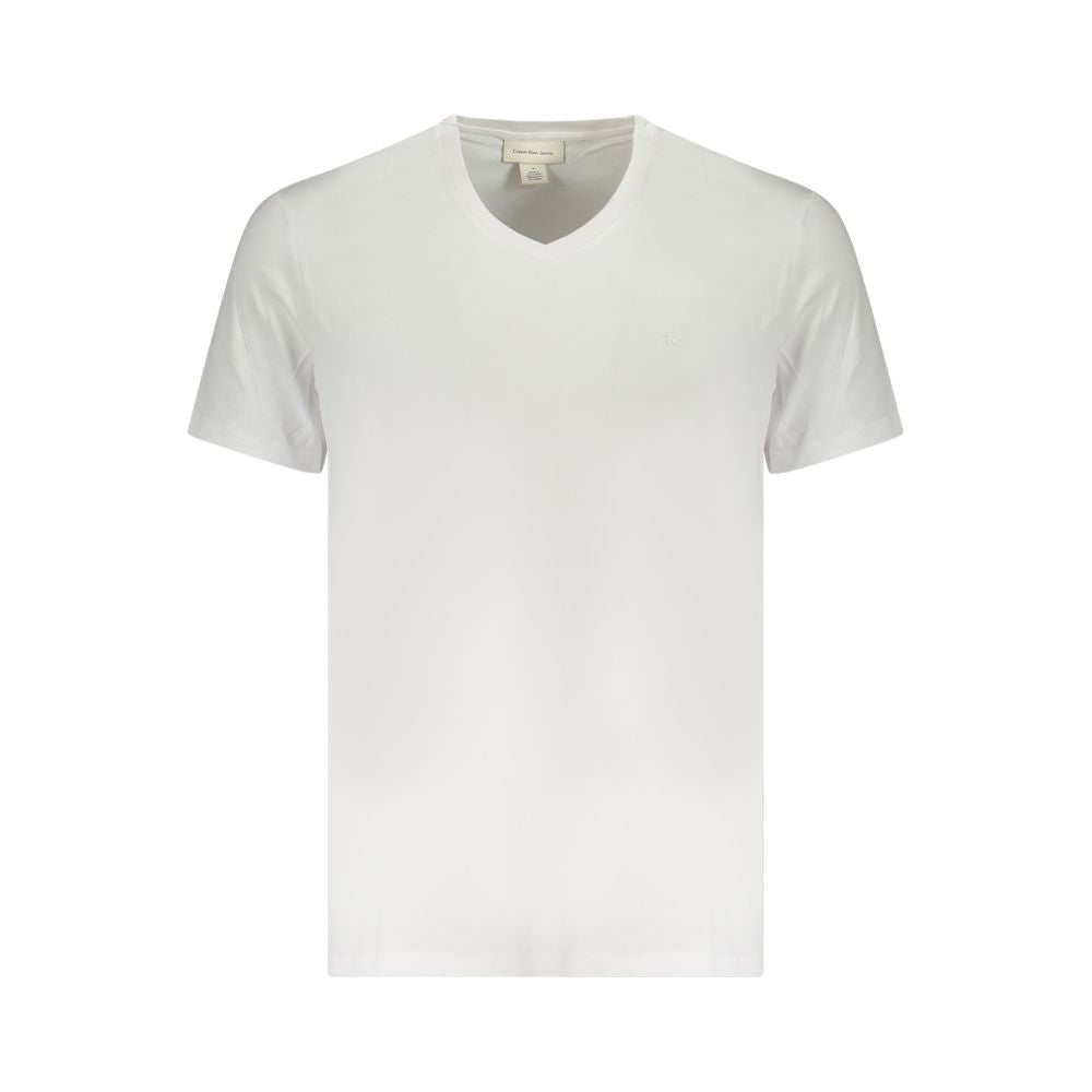Calvin Klein White Cotton Men T-Shirt -   -  Calvin Klein.