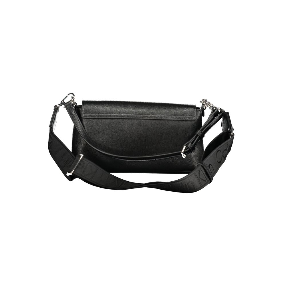 Calvin Klein - Sleek Polyethylene Shoulder Bag with Adjustable Strap - Black Calvin Klein