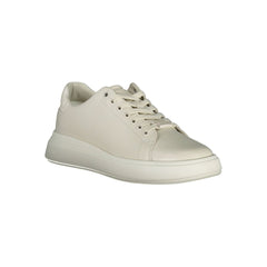 Calvin Klein Beige Leather Women Sneaker -   -  Calvin Klein.