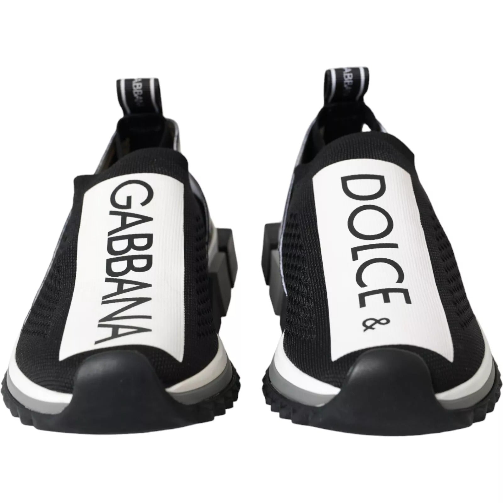 Dolce & Gabbana Black White Slip On Sorrento Sneakers Shoes -   -  Dolce & Gabbana.