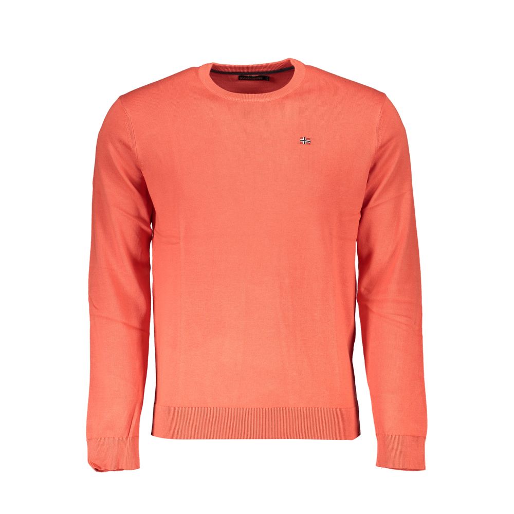 Napapijri Red Cotton Men Sweater -   -  Napapijri.