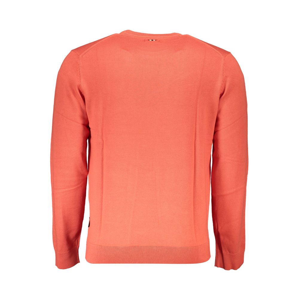 Napapijri Red Cotton Men Sweater -   -  Napapijri.