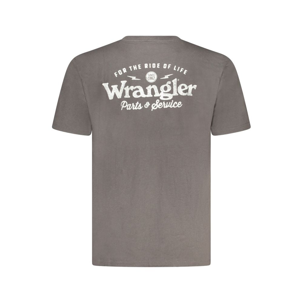 Wrangler Black Cotton T-Shirt -   -  Wrangler.
