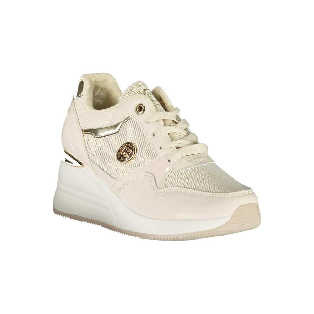 Laura Biagiotti Beige Synthetic Women Sneaker -   -  Laura Biagiotti.