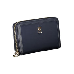 Tommy Hilfiger Chic Sustainable Blue Wallet with Secure Zip -   -  Tommy Hilfiger.
