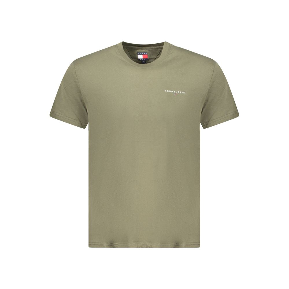 Tommy Hilfiger Green Cotton Men TShirt -   -  Tommy Hilfiger.