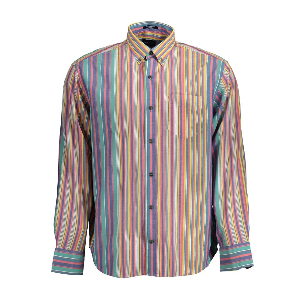 Gant Blue Cotton Men Shirt -   -  Gant.