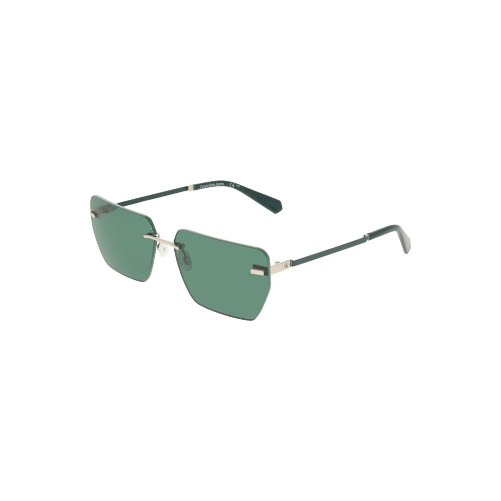 Calvin Klein Green Metal Men Sunglass -   -  Calvin Klein.