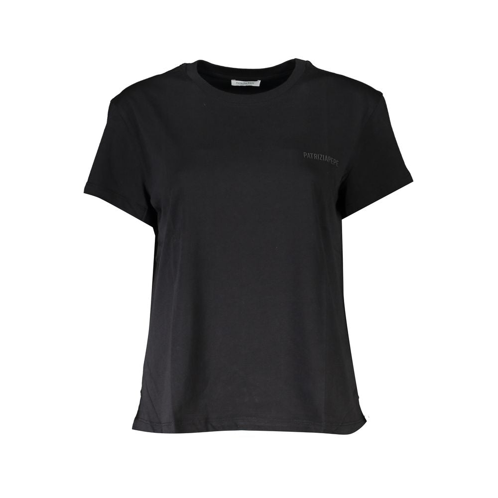 Patrizia Pepe Chic Crew Neck Organic Cotton Tee -   -  Patrizia Pepe.