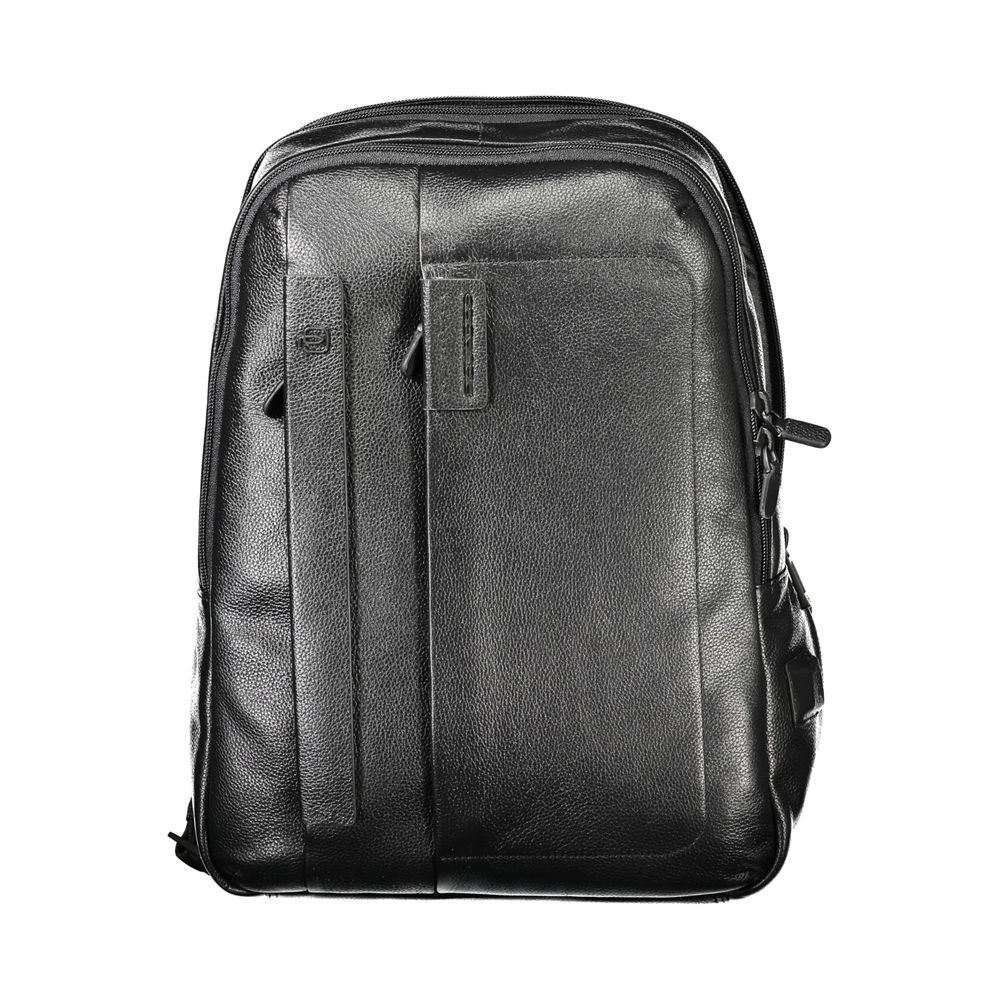 Piquadro Black Leather Men Backpack -   -  Piquadro.